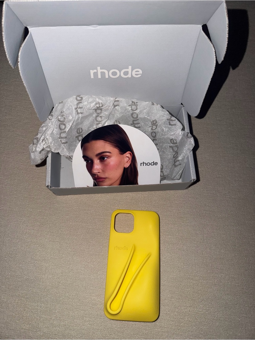 RHODE limited edition Yellow iPhone 15 lip Case